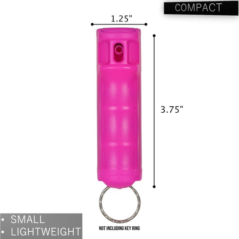 Police Magnum Keychain Pepper Spray, Flip Top Safety 2 Pack 1/2oz, Maximum Heat Strength OC for Self Defense