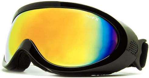 GloFX Diffraction Ski Goggles - Rainbow Gradient Rave Prism Kaleidoscope Lightshow Lenses for Edm Music Festival