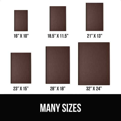 Gorilla Grip 100% Waterproof Raised Edge Silicone Pet Feeding Mat, Dog Cat Food Mat, 16x10, Brown