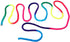 Gymnastics Art Rope, 2.8m/110inch Solid Nylon Rainbow Color Rhythmic Gymnastics Rope for Competition Arts Training
