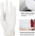 Golf Gloves Left Hand with Ball Marker, Men Women USA Flag Synthetic Leather Adjustable Strap