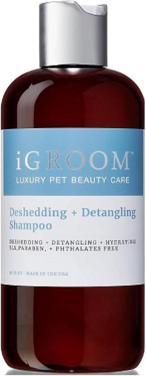 iGroom Deshedding & Detangling Dog Shampoo, Luxury Pet Beauty Care, Loosen Tangles