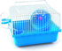 Pet Hamster Cage with Running Wheel, Water Bottle, Food Basin, Portable Carrier House Mice Home Habitat for Going Out,