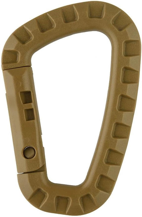 M-Tac Tactical 3.5" Plastic Carabiner - Multipurpose Hard Polymer Gear Clip for Outdoor Travelling, Camping (Pack of 5)