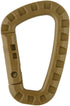 M-Tac Tactical 3.5" Plastic Carabiner - Multipurpose Hard Polymer Gear Clip for Outdoor Travelling, Camping (Pack of 5)