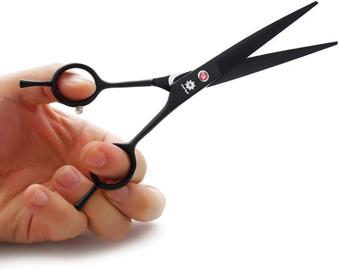 7.0 Inches Professional Pet Cat Dog Grooming Shears Scissors Kit - Straight, Curved, Thinning/Blending/Chunking