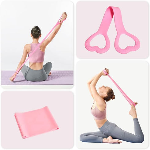 Fetriwer 5 (13-Piece Set) Home Pilates Essentials Kit for Women, with Resistance Bands - Magic Circle Pilates Kit