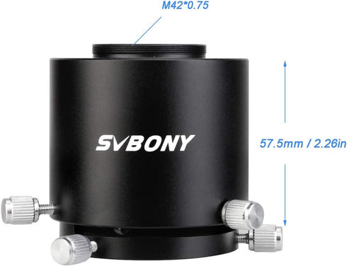 SVBONY SV123 Spotting Scope Adapter for Camera, Fits SV46 Spotting Scope and Eyepiece Outer Diameter 49mm to 58mm