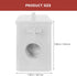 TOPPERFUN Iron Airtight Storage Bucket with Lid White Dry Food Container for Kitchen Flour Canister Suitable for Pantry