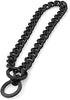 Heavy Metal 15mm Duty Black Solid Stainless Steel Choke Chain Collar for Pit Bull, Mastiff, Bulldog (12-34 Inches)