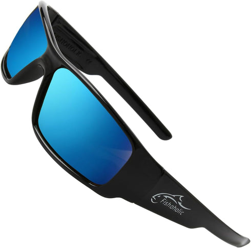Fishoholic Polarized Fishing Sunglasses UV400 with Hard Case & Pouch (14 Options)