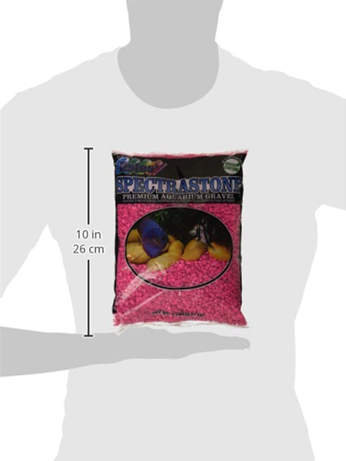 Spectrastone Permaglo Pink Aquarium Gravel, 5-Pound Bag for Freshwater Aquariums