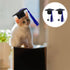 BESTOYARD 2Pcs Set Elastic Doctorial Hat Graduation Cap for Dogs and Cats, Mini Bachelor Hats for Pets