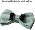 Bowtie Dog Collar, Soft Velvet Adjustable Collar with Detachable Bow Tie for Small Medium Large Dogs and Cat (Mint