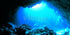 Aquarium Background Poster - Under Water Cave Sunlight Fish Tank Backdrop (60" x 30")
