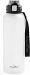GRANDTIES Sports Tritan Plastic Water Bottle with Straw, Leakproof BPA Free, Dishwasher Safe for Gym and Outdoor