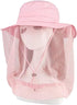 Mosquito Head Net Hat, Safari Sun Hat with Veil Mesh Protection