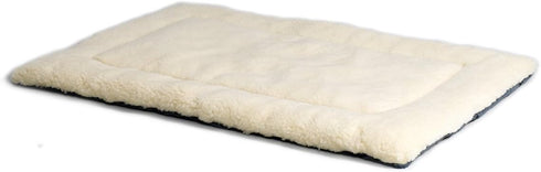MidWest Homes Reversible Paw Print Pet Bed in Blue/White, X-Large Dog Bed, Measures 45.2L x 28W x 3.8H, Machine Wash