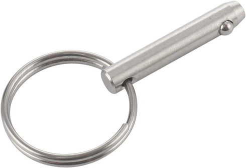 VTurboWay 2 Pcs Quick Release Pin, 1/4" Diameter, 1" Usable Length, Full 316 Stainless Steel