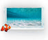 30X18IN Natural Undersea Aquarium Background, Beach Fish Tank Background with 8 EVA Double-Sided Tape