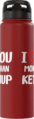 I heart You More than ketchup Thanksgiving I love You more than ketchup Shirt Funny Women Christmas Stainless Steel