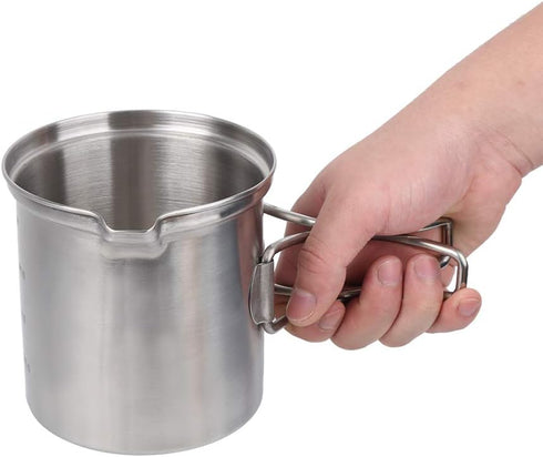 Outdoor Mountaineering Pot, Portable Camping Cooker with Foldable Handle for Hiking and Camping