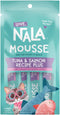 LOVE, NALA Natural Lickable Cat Treat Topper - Tuna & Salmon Collagen Mousse, Grain Free, 4 Pack 2 oz.