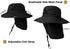 SUN CUBE Wide Brim Sun Hat for Men Women, Fishing Hats with UV Protection, UPF 50+
