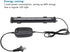 PULACO 2 Watt Aquarium Fish Tank Air Stone with Automatic Color Changing LED Light (10" for Small Water Tanks)