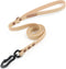 5ft Waterproof Dog Leash with Carabiner, Soft Handle, Easy Care, 15mm*2.0mm, Sand