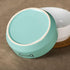 Ceramic Dog Bowls - Pet Feeding Bowls for Cats and Small Dogs, 20 oz (6.5" Blue/White)