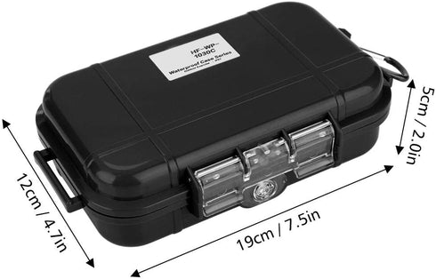 VBESTLIFE Plastic Waterproof Shockproof Box, Outdoor Airtight Survival Case, Floating Hard Shell Wet Dry Box, 4 Colors