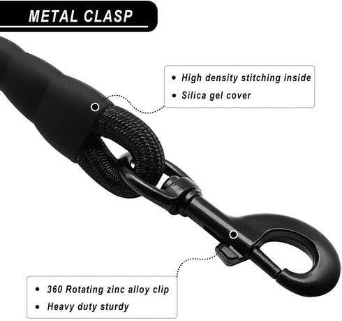 3FT/6FT/10FT Climbing Rope Leash for Dogs with Comfortable Padded Handle Classic Dog Leash for Medium Large Dogs