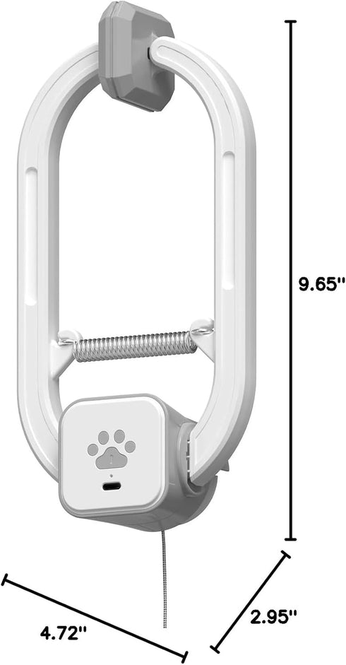 360 Automatic Rechargeable Cat Teaser, Door Mount Hanging Interactive Cat Toy, Spinning & Irregular Jumping Motion