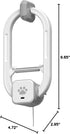 360 Automatic Rechargeable Cat Teaser, Door Mount Hanging Interactive Cat Toy, Spinning & Irregular Jumping Motion