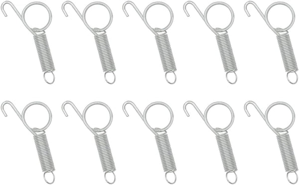 10 Pack Metal Finger Spring Latch Hook for Rabbit Cages, Multi-Functional Pet Door Spring Latch for Small Animals