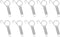 10 Pack Metal Finger Spring Latch Hook for Rabbit Cages, Multi-Functional Pet Door Spring Latch for Small Animals