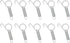 10 Pack Metal Finger Spring Latch Hook for Rabbit Cages, Multi-Functional Pet Door Spring Latch for Small Animals