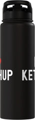 Ketchup Costume Kids I Wonder If Ketchup Loves Me I Love Ketchup Tshirt Youth Funny ketchup condiment Stainless Steel