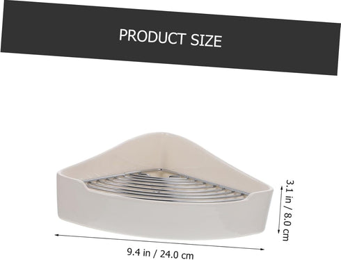 FUTUREORYY Chinchillas Ceramic Bunny Litter Box for Small Animals Triangle Potty Non-Slip Mat for Guinea Pigs Hamsters