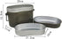 Generic Set 500ML+1250ML Outdoor Camping Cooking Pot Double Layer Food Storage Container Aluminum Saucepan With Scale