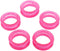 5 Pcs Pink Silicone Scissors Finger Rings for Grooming Shear Thumb Inserts, Finger Protector for Hair Cutting.