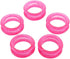 5 Pcs Pink Silicone Scissors Finger Rings for Grooming Shear Thumb Inserts, Finger Protector for Hair Cutting.