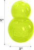 5-Inch Outward Hound Double-Tuff Stuffable Dog Toy, Large Green - Treat Dispensing Chew Ball for Medium to Large Dogs