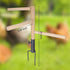 Kalekey Chicken Perch Toy for Coop, Chicken Perch Stand Wooden with Metal Ground Plug, Roosting Bar for Chicken Coop
