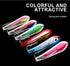 Cuoyuqie 2pcs 3.75# Stainless Steel Single Hook Jig Lure UV Glow Spoon-Shaped Saltwater Fishing Jigging Lure