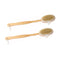 2PCS Pet Bathing Brush, Wooden Handle Bath Brush for Dogs and Cats, Practical Pig Bristle Bathing Tool