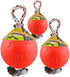 8 Inches/Large, Jolly Pets Romp-n-Roll Rope and Ball Dog Toy, Orange