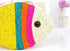 Meco Cat Scratch Pad Creative Fish Shaped Claw Scratcher Toy Sisal Scratching Mat with Hanging Rope for Wall Floor Sofa Lounge Use Cat Sleeping Rug Pad (Large)