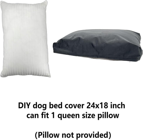 DIY Dog Crate Bed Cover Waterproof, Washable Dog Bed Cover 24 x 18 Inch